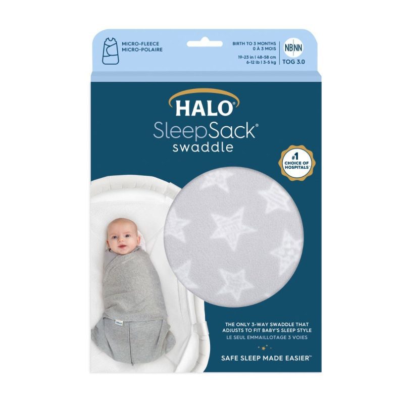 13469 4492 4 fleece sleepsak swaddle gray stars