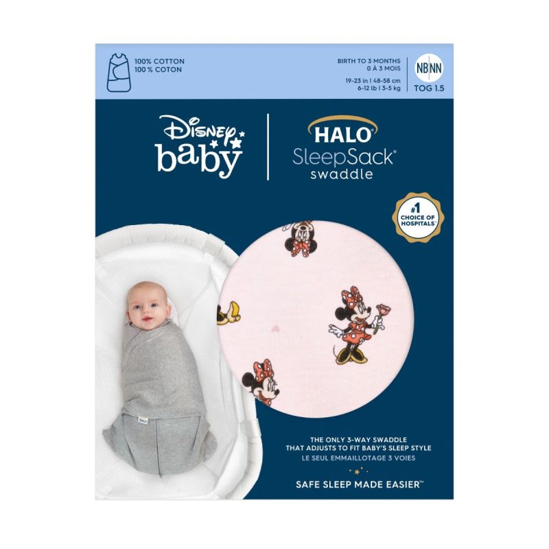 4968di 4969di 4 disney cotton sleepsack swaddle minnie fun