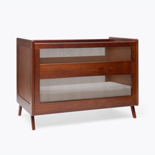 5180 HALO Breathable Mesh Crib Walnut 1