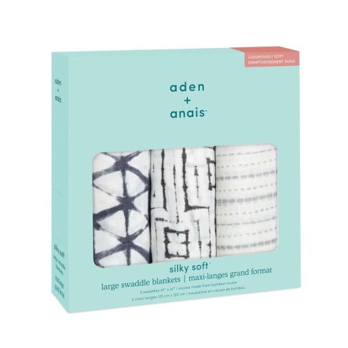 9215 2 silky soft swaddle shibori pebble 3pack