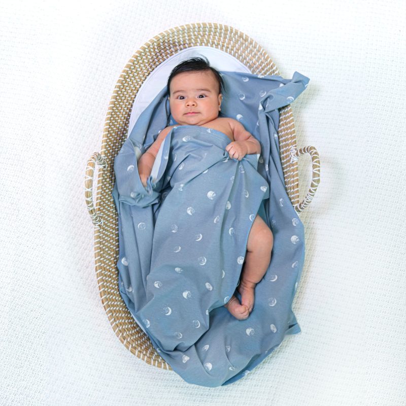 ASWK10001 3 blue moon comfort knit swaddle blanket