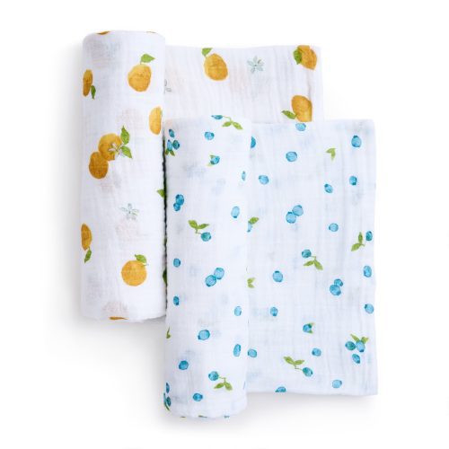 ASWO20010 adenandanais organic swaddle 2pack freshfruit 1