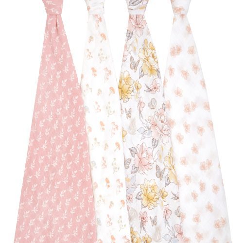 ASWO40003 1 baby organic muslin swaddle earthly 4pack