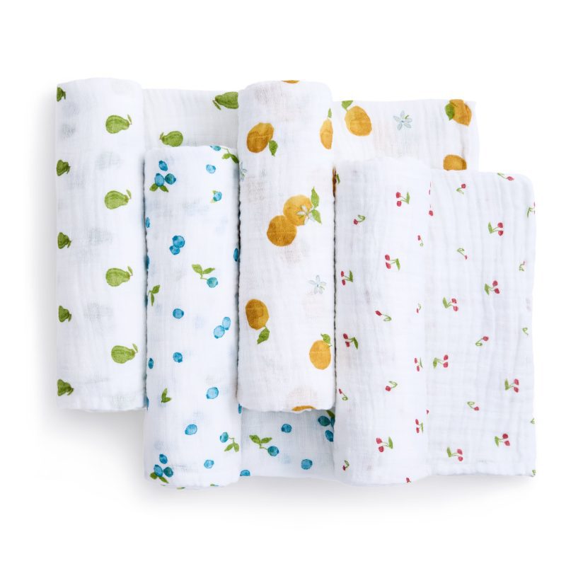 ASWO40010 adenandanais organic swaddle 4pack freshfruit 1