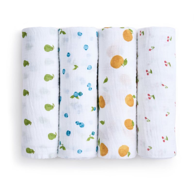 ASWO40010 adenandanais organic swaddle 4pack freshfruit 2