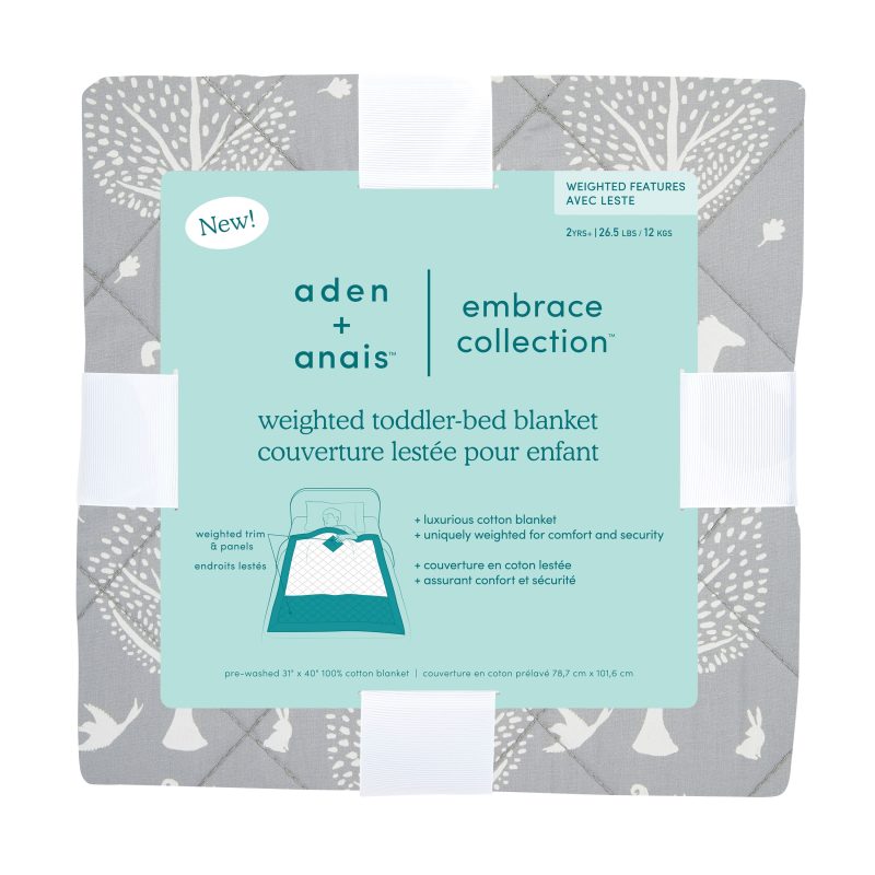 AWSL10002 2 toddler embrace cotton weighted sleep blanket dream forest