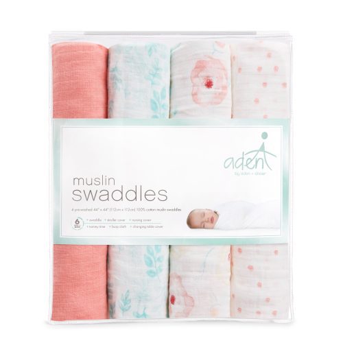 B107 2 BBB aden swaddle 4pk full bloom