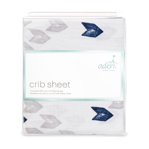 B824 2 BBB aden crib sheet denim wash blue