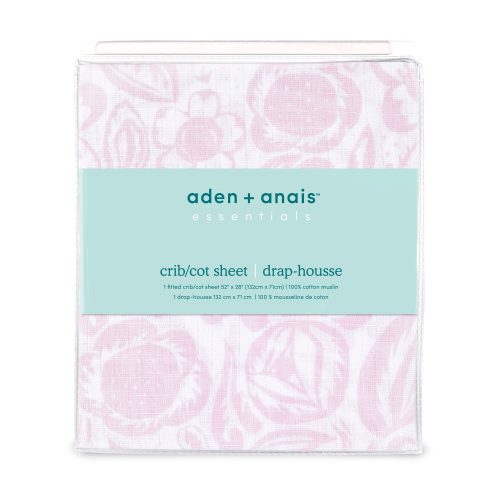 BECSC10010 2 essentials cotton muslin crib sheet damsel 2