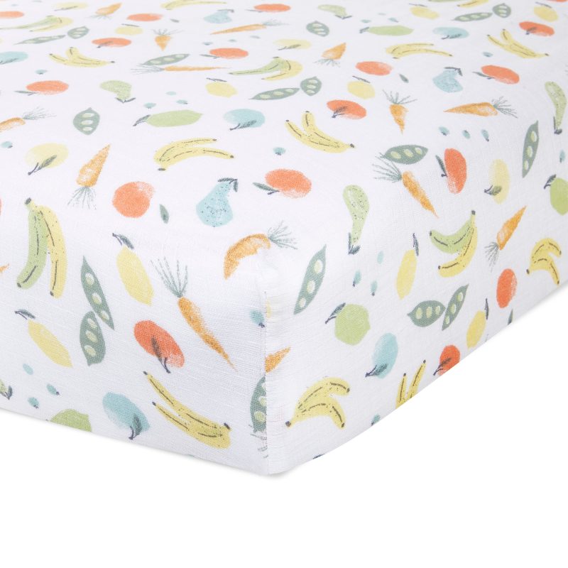 BECSC10011 1 essentials cotton muslin crib sheet farm to table