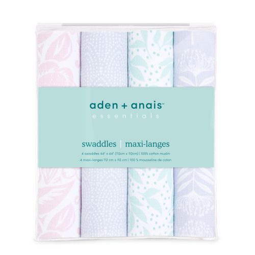 BESWC40012 2 essentials cotton muslin swaddle damsel 4pack