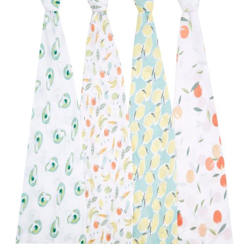 BESWC40013 1 essentials cotton muslin swaddle farm to table 4pack