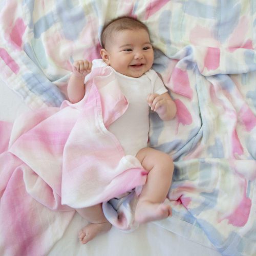 Cotton muslin baby dream blanket florentine 3