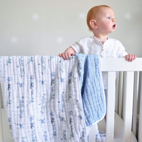 Cotton muslin baby dream blanket rising star 4