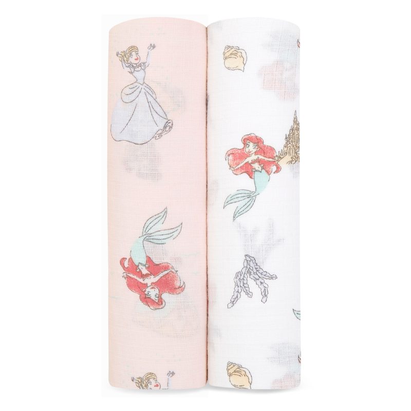 ESWC20022DI 0 baby essentials cotton muslin swaddle disney princess 2pk