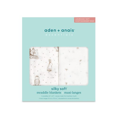 ESWS20005T 5 essentials silky soft muslin swaddle healing nature 2pack