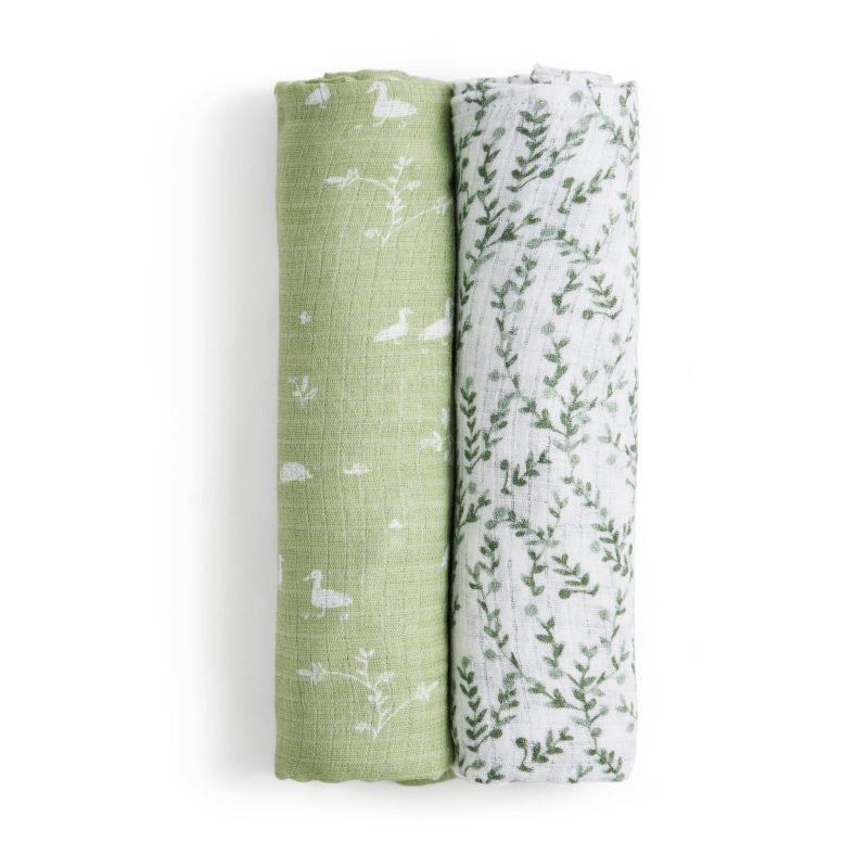 ESWS20009 adenandanais silkysoft swaddle2pack naturefriends 1