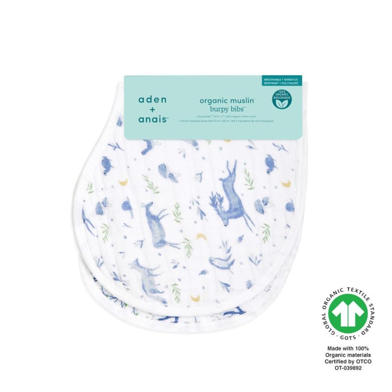 abbo20002 3 baby organic muslin burp bib outdoors 2pack