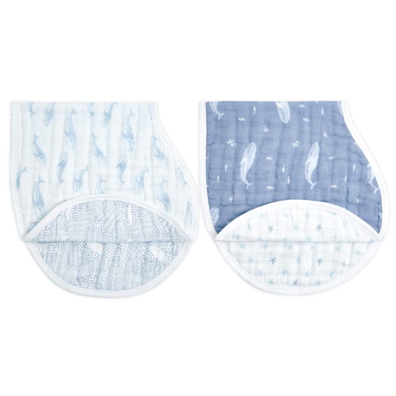 abbo20005 0 baby organic cotton muslin burpy bibs oceanic 2pack