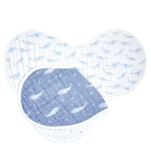 abbo20005 1 baby organic cotton muslin burpy bibs oceanic 2pack