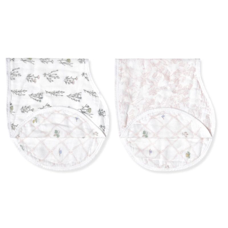 abbs20005 1 baby silky soft burpy bib french floral 2pack