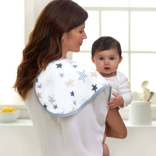 aden anais baby classic burpy bib 2pk blue rock star 7035 2