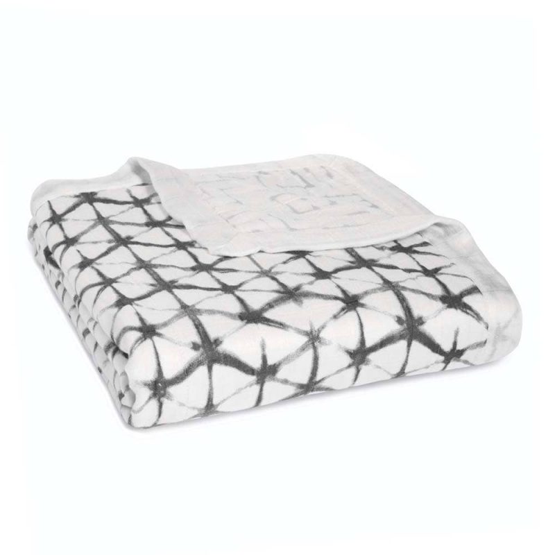 aden anais baby silky soft dream blanket grey pebble shibori 9319 0