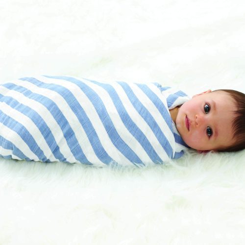 aden anais baby swaddle 4pk blue stripe rock star 2046 3