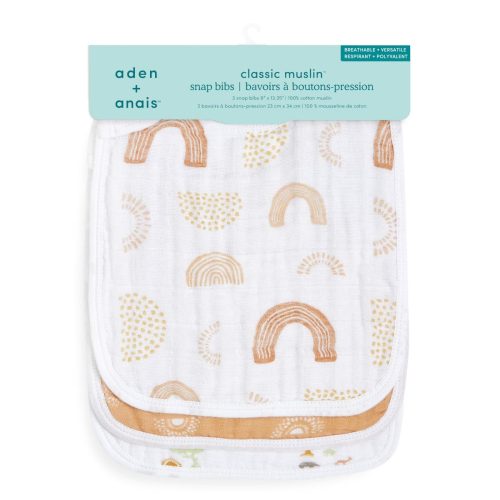 asnc30018 2 baby organic cotton muslin snap bibs keep rising 3pack