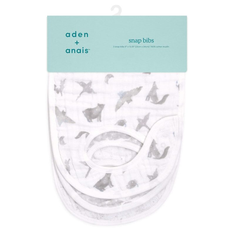 asno30004j 2 baby organic cotton muslin snap bibs map the stars 3pack