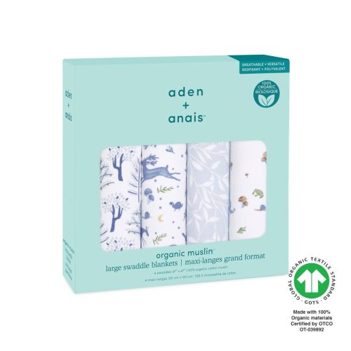 aswo40002 3 baby organic muslin swaddle outdoors 4pack