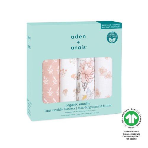 aswo40003 3 baby organic muslin swaddle earthly 4pack