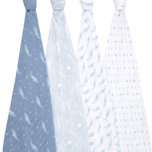 aswo40005 1 baby organic cotton muslin swaddles oceanic 4pack