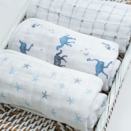 awcc30009 4 baby cotton muslin washcloth rising star 3pack