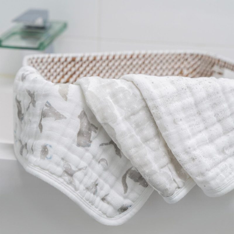 awco30003 3 baby organic cotton muslin washcloths map the stars 3pack