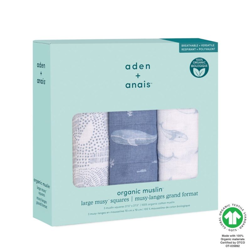 awso30004 2 baby organic cotton muslin musy squares oceanic 3pack gots