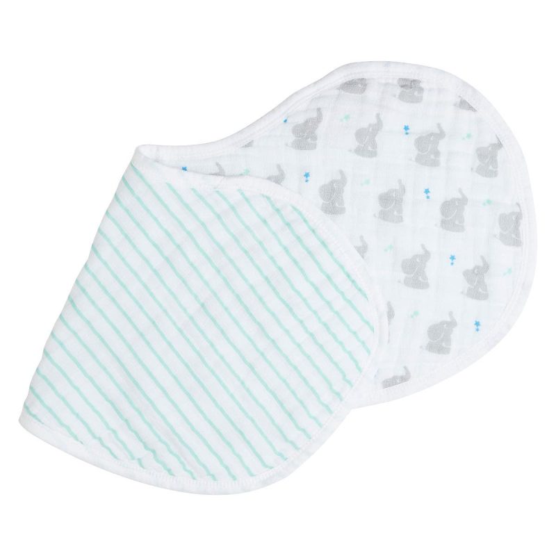 baby essential cotton muslin burpy bib baby star grey 5 jpeg