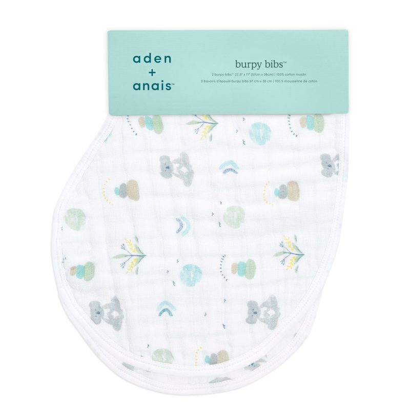 cotton muslin baby burpy bibs now zen 2 pack ABBC20012 3