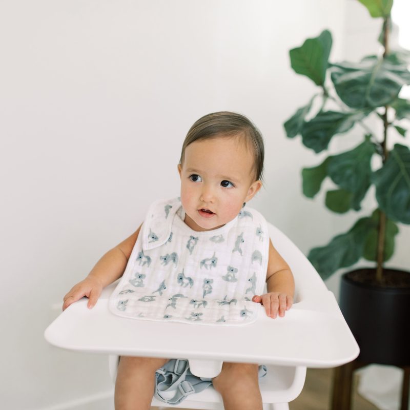 cotton muslin baby snap bibs now zen 3 pack ASNC30013 3