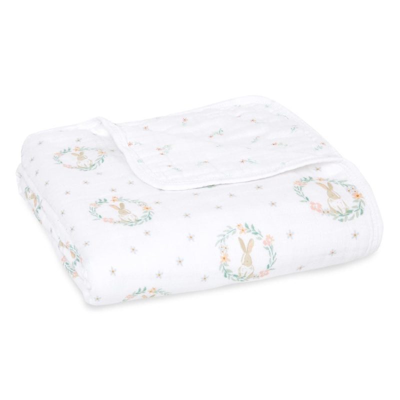 embc10021 1 baby cotton muslin blanket blushing bunnies