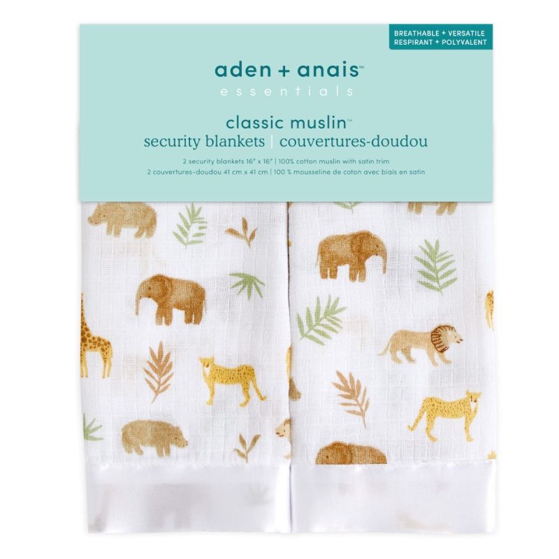 esbc20007 2 baby cotton muslin security blankets tanzania 2pack