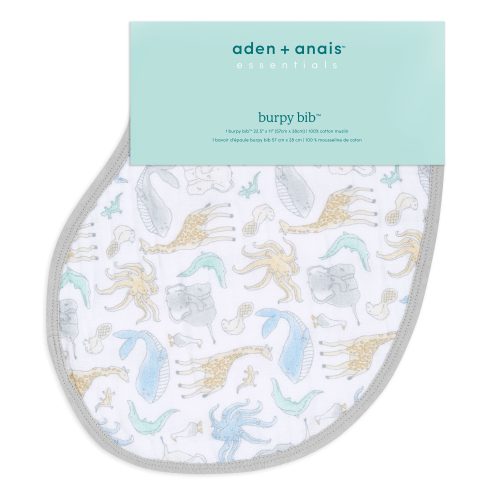 essentials cotton muslin baby burpy bibs naturally 2 pack EBBC10017 3