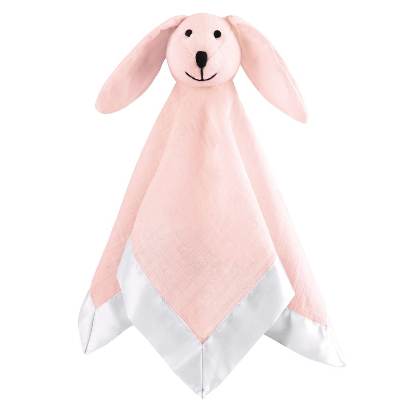 essentials cotton muslin baby musy mate lovey dog pink mist 0