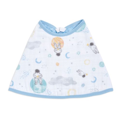 essentials cotton muslin burpy bib space explorers single EBBC10018 2