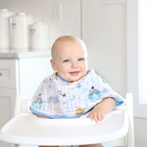 essentials cotton muslin burpy bib space explorers single EBBC10018 4