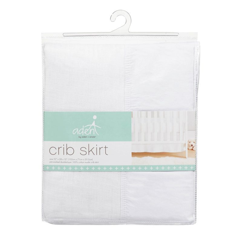 essentials cotton muslin crib skirt solid white S875 2 29d9d17b e7c0 481c bfa6 7a6387749c35