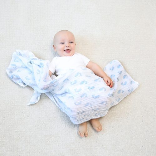 essentials cotton muslin swaddle natural history 4pack ESWC40014 6