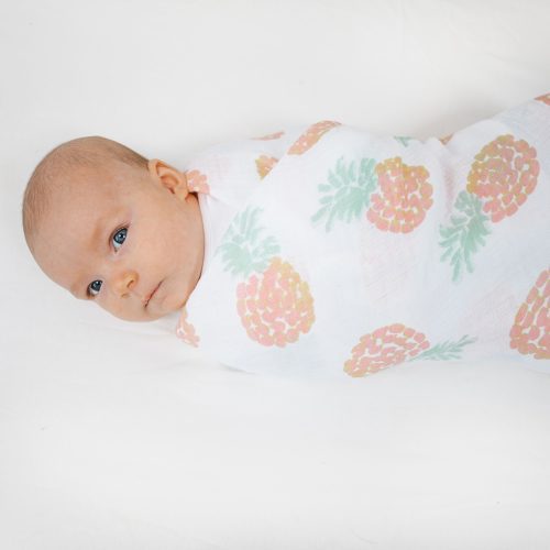 essentials cotton muslin swaddle tropicalia 4pack ESWC40016 6