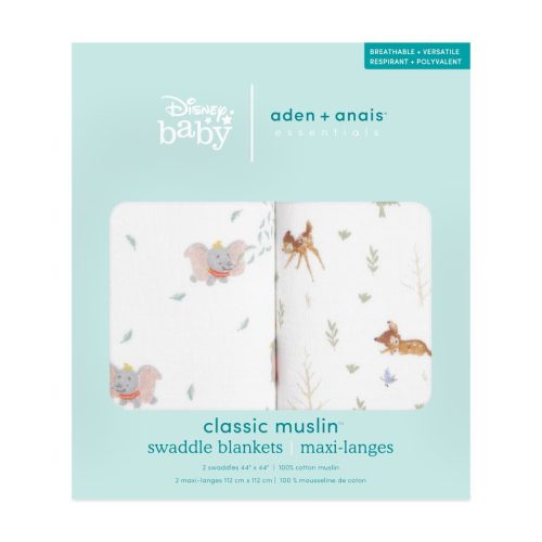 eswc20031di 2 baby newborn cotton muslin swaddles disney and friends 2pack