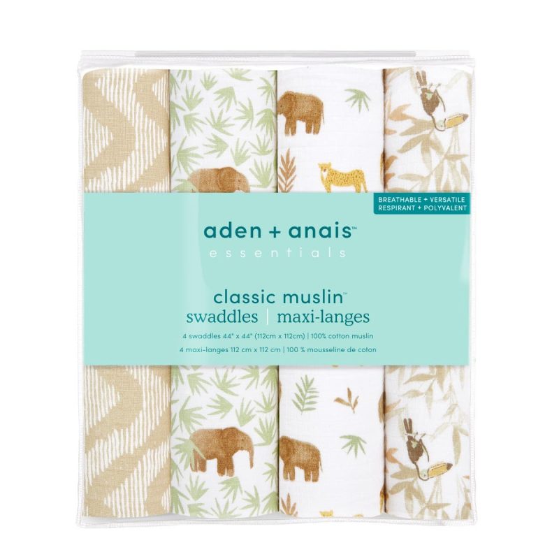 eswc40028 4 baby cotton muslin swaddle tanzania 4pack